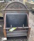 An original cast iron Edwardian style Dog Grate, 27in high x 23in wide