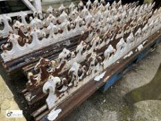 A Victorian run cast iron Roof Ridge, with Fleur-De-Lis and acorn decoration, approx. 44ft