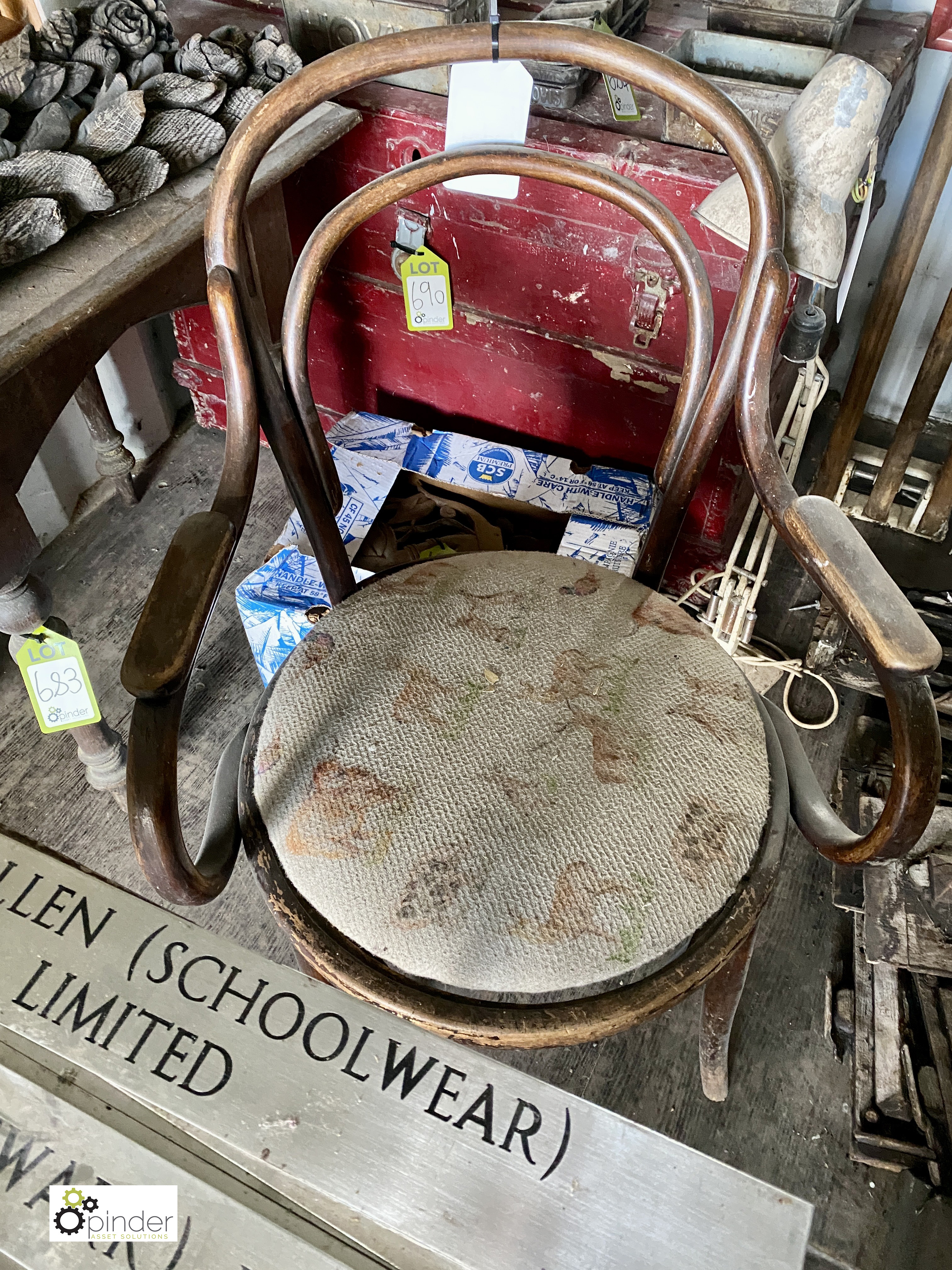 A Polish bentwood Carver Chair, circa 1920s, 36in high - Image 2 of 4