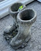 A reconstituted stone Planter, 'Compos Wellies', 1