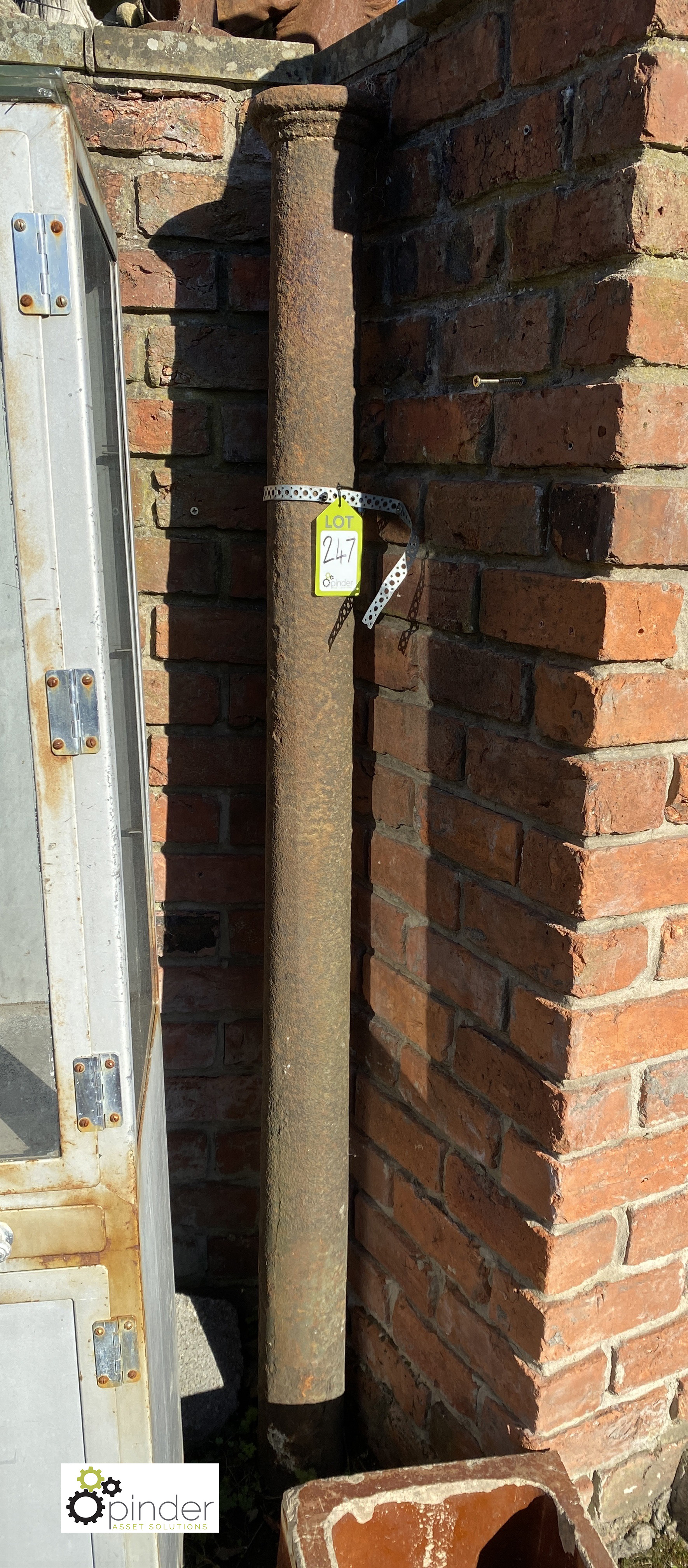 A Victorian cast iron Doric Pillar, 75in high