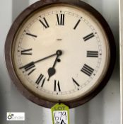 A Roman Numeral Wall Clock, circa 1920s, 16in diameter