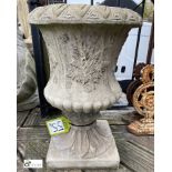 A reconstituted stone classical Garden Urn, 21in high x 14in diameter