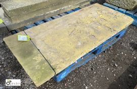 A Victorian Yorkshire Stone Tabletop, 25in wide x 60in long