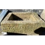 A Yorkshire Stone Trough, 8in high x 14in wide x 17in long