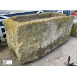 A Georgian Yorkshire Stone Horse Trough, 38in high x 44in wide x 84in long