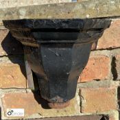 A Victorian cast iron Rain Hopper, 8in high