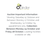 Auction Important Information - Viewing: Saturday 15 October 2022, and between Monday 17 October