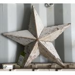 A shabby chic Hamish 5-pointed Star, 21in high