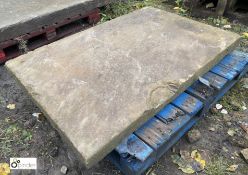 A large Victorian Yorkshire Stone Step/Fire Hearth, 34in x 35in (Located at Deep Lane,