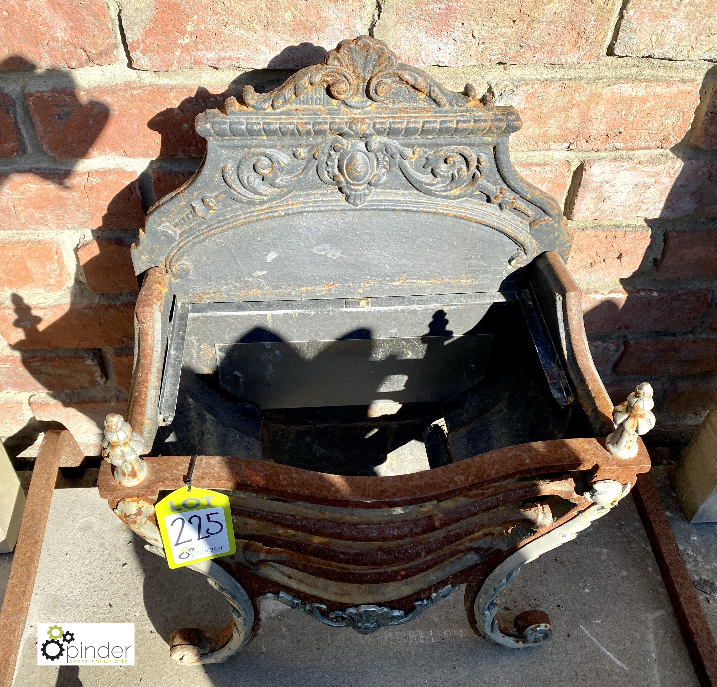 A decorative cast iron Fire Basket, circa mid 1900s, 26in high x 19in wide - Image 2 of 5