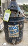 A vintage Esso Blue Paraffin Can, with brass tap, 22in high