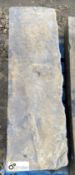 A pair Victorian Yorkshire Stone Inglenook Fireplace Sides, 6in high x 12in wide x 43in long (