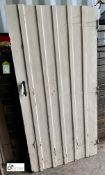 A wooden Planked Cottage Door, 71in high x 35in wide