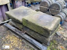 A pallet reclaimed Yorkshire Stone Steppingstones, removed from a small stream near Huddersfield,