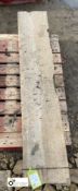A reclaimed Victorian Yorkshire Stone Window Cill/Doorstep, 6.5in high x 12in wide x 63in long (