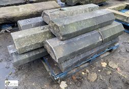 A pallet reclaimed half octagonal Victorian Yorkshire Stone Coping, approx. 34 linear feet (