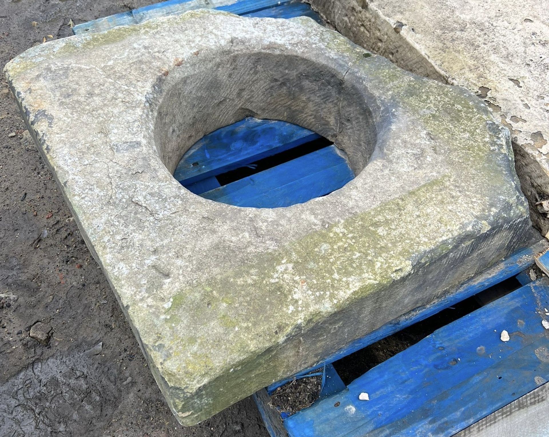 A Victorian Yorkshire Stone Coal Hole, 6in high x - Image 2 of 4