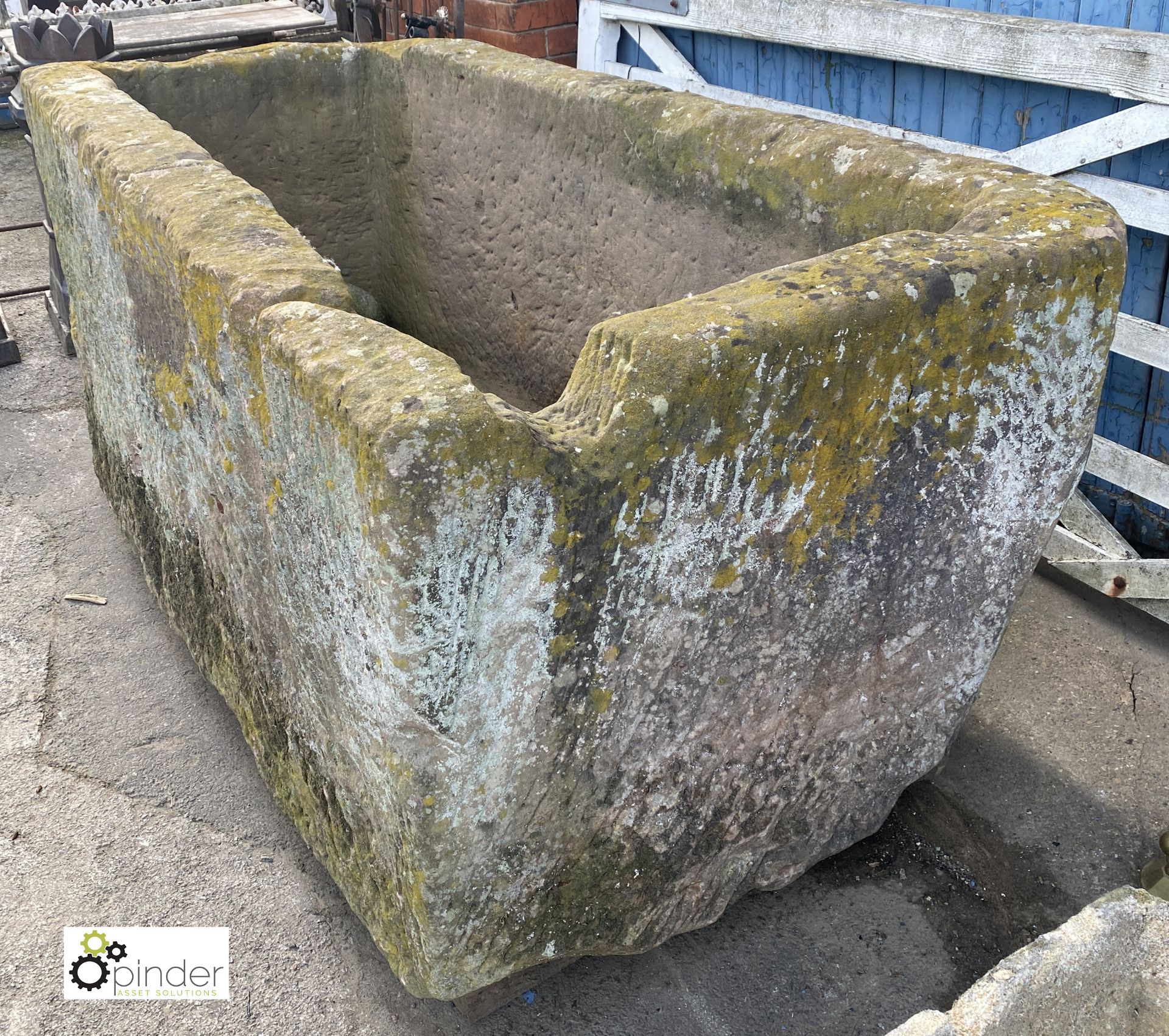 A Georgian Yorkshire Stone Horse Trough, 38in high x 44in wide x 84in long - Image 6 of 7