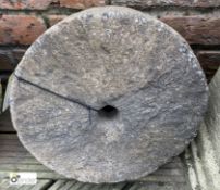 A reconstituted stone decorative Mill Wheel, 14in diameter