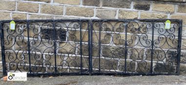 A pair wrought iron scroll work Window Grills, 30in x 48in wide