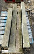 A pallet 4 pieces reclaimed Yorkshire Stone Mullions/Jambs (Located at Deep Lane, Huddersfield)