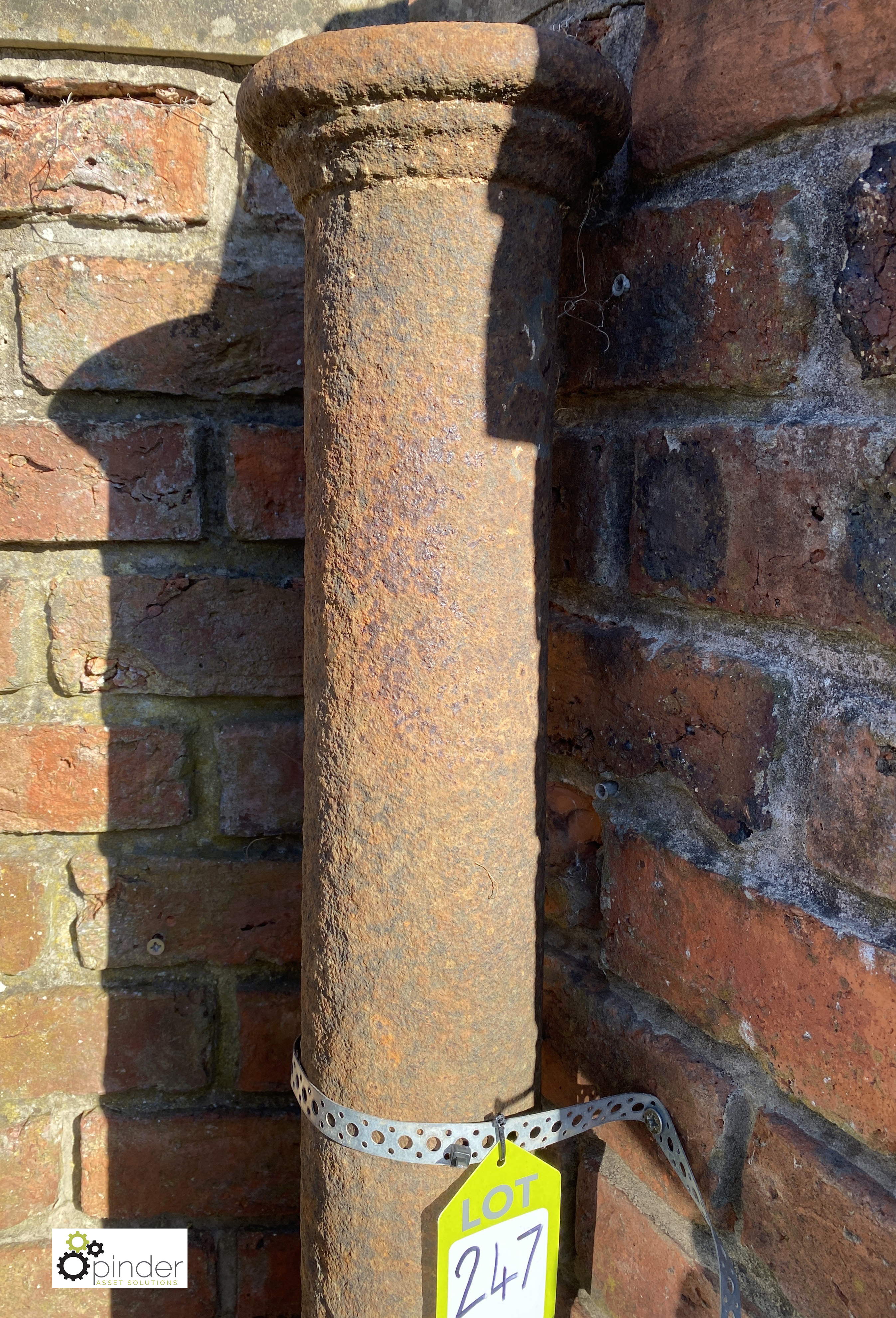 A Victorian cast iron Doric Pillar, 75in high - Bild 2 aus 4