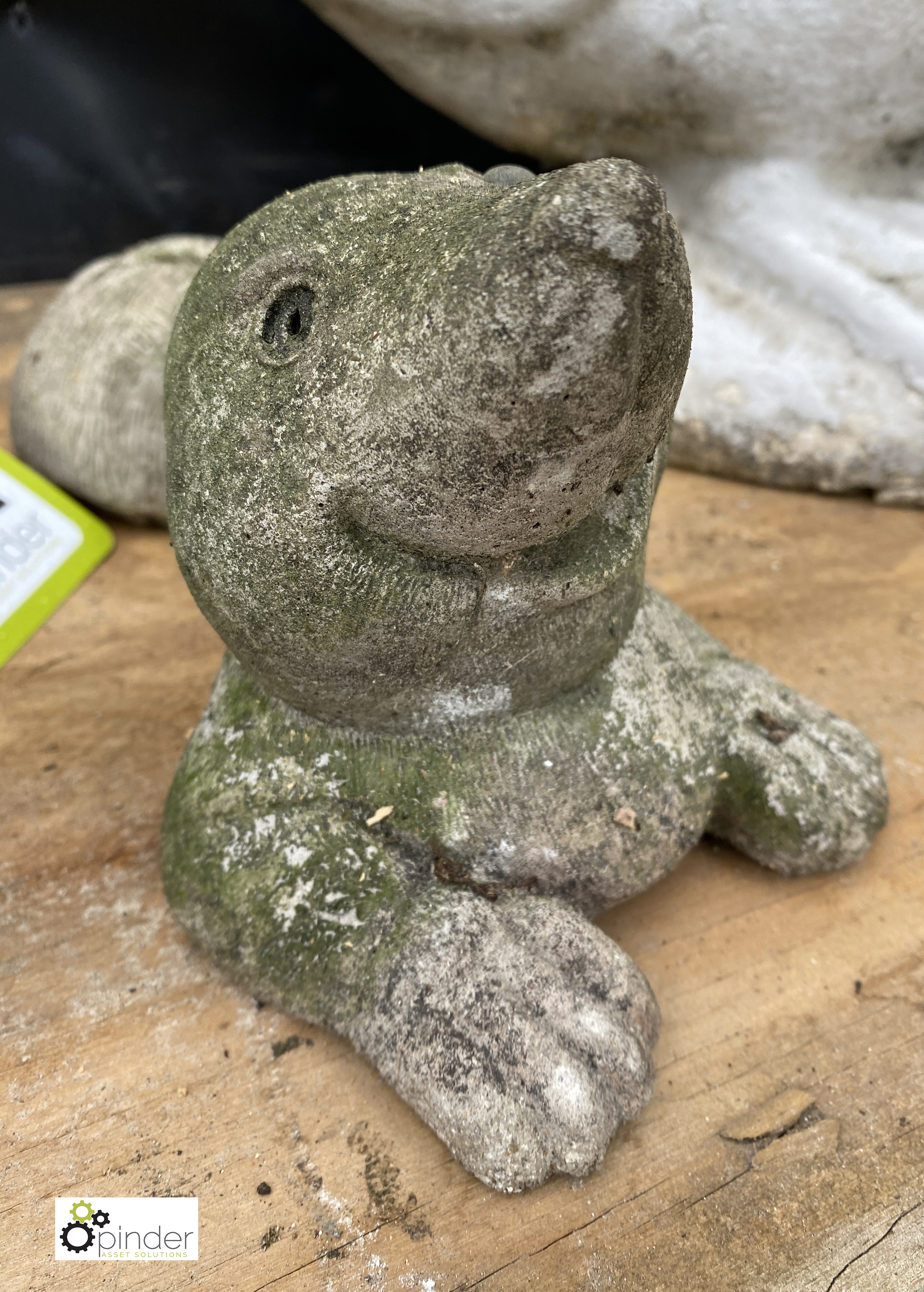 Reconstituted Stone Animals comprising rabbit, frog and mole - Image 2 of 7