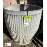 An original galvanised Dolly/Peggy Tub, 21in high x 18in diameter