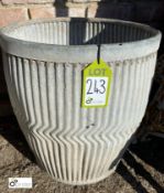 An original galvanised Dolly/Peggy Tub, 21in high x 18in diameter