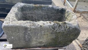 A Yorkshire Victorian Gritstone Trough, circa 1880s, 24in high x 16in wide x 29in long