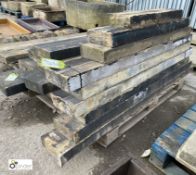 9 pieces Victorian Yorkshire Stone Coping, 3in high x 8in wide x approx. total length 39.5ft