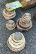 A quantity antique Avery Weights