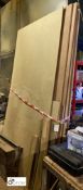 10 various Plyboard Sheets, 96in x 48in x 1in thick