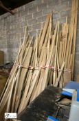 Quantity various Seasoned Oak Boards Batons, up to 120in long and quantity Softwood Boards