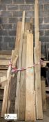 Quantity Seasoned Oak and Pine Boards and Beams, up to 120in long