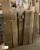 6 lengths Seasoned Oak, 8in x 8in, 7in x 7in, 8½in x 5¾in, 5¾in x 5¾in, up to 58in long