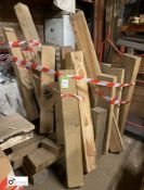 Quantity Seasoned Spalted Oak and Beech Beams, 9½in x 9in, etc and Softwood Beams, up to 50in long