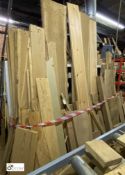 Quantity various Seasoned Oak Boards and Beams, 18in x 1¾in x 105in long, pine boards