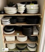 Large quantity various Plates, to 5 shelves