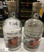 2 Bottles Dartmoor Best Gin, Navy Strength, 57%, 70cl