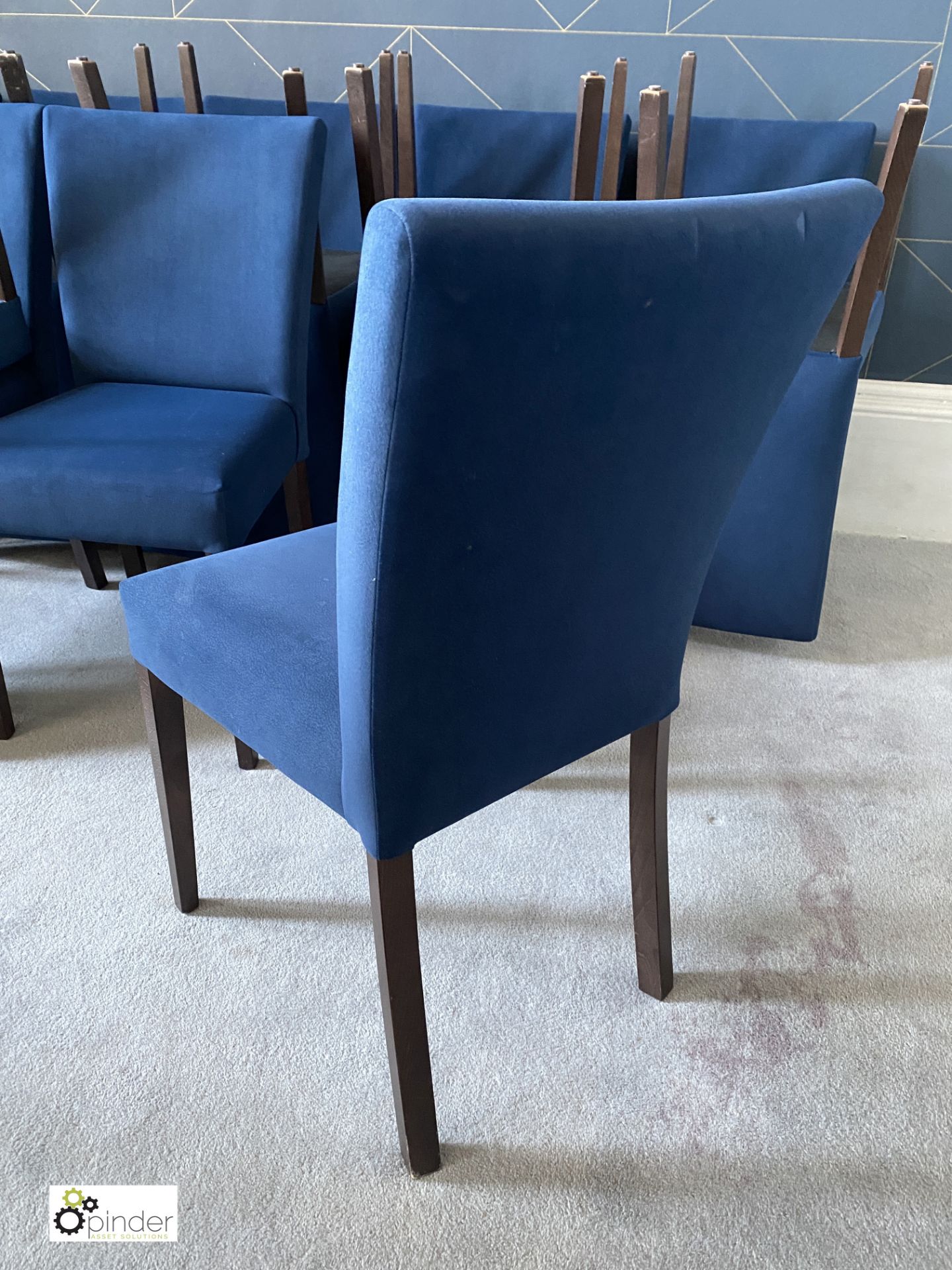 4 upholstered Dining Chairs - Image 3 of 4