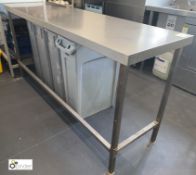 Moffat stainless steel Preparation Table, 1800mm x 550mm x 885mm