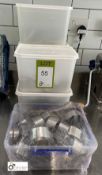 Quantity various Pastry Cutting Rings and Shapes, to 6 tubs