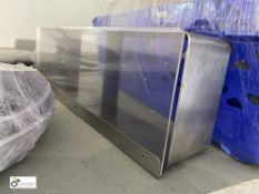 Large quantity of stainless steel and Perspex Garnish Containers, to cold room roof