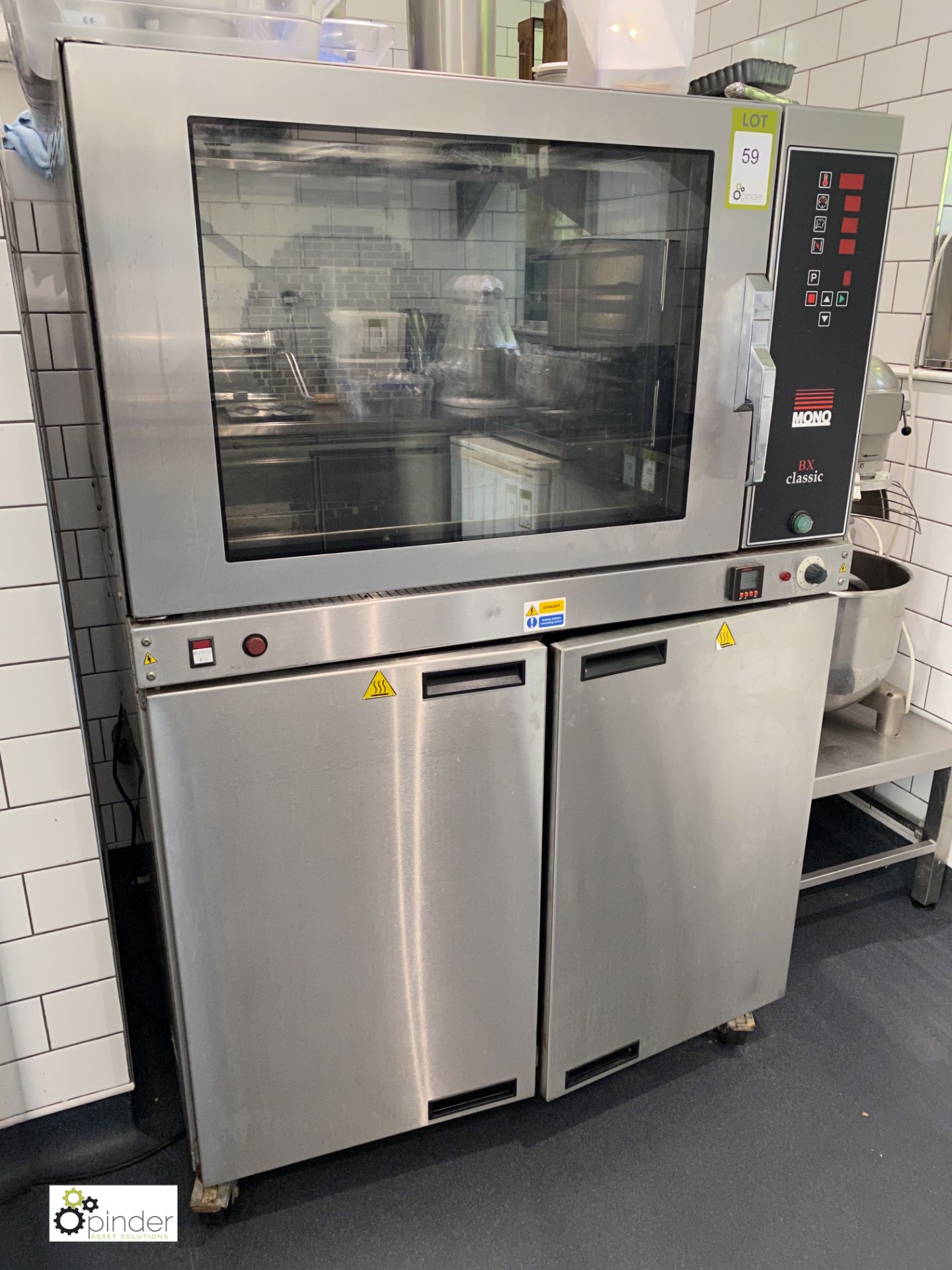 Mono BX Classic FG158C-B12 5-tray Baking Oven, 415volts, integrated with Mono FG177-S02T prover,