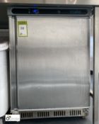 Polar CD081 stainless steel undercounter Freezer, 230volts