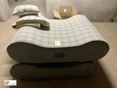 2 Ivy & Duke large Dog Beds, with blanket and cushion, used