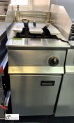 Lincat OG8106/OP/P stainless steel gas fired twin basket Deep Fat Fryer, 400mm x 800mm x 890mm