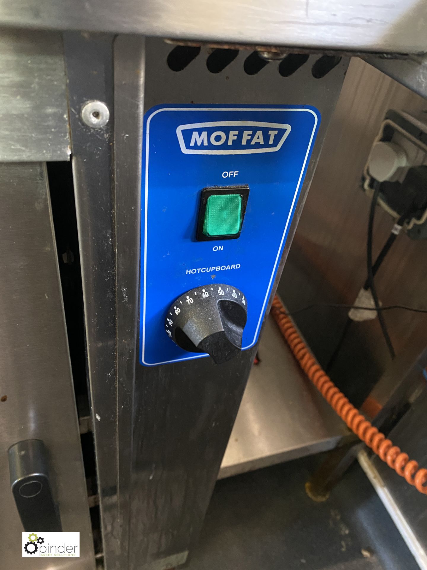 Moffat mobile stainless steel Heated Servery Cabinet, 240volts, 1870mm x 750mm x 900mm, with twin - Image 4 of 6
